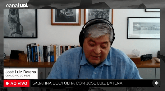 Datena chora ao fazer balanço de candidatura em SP; assista