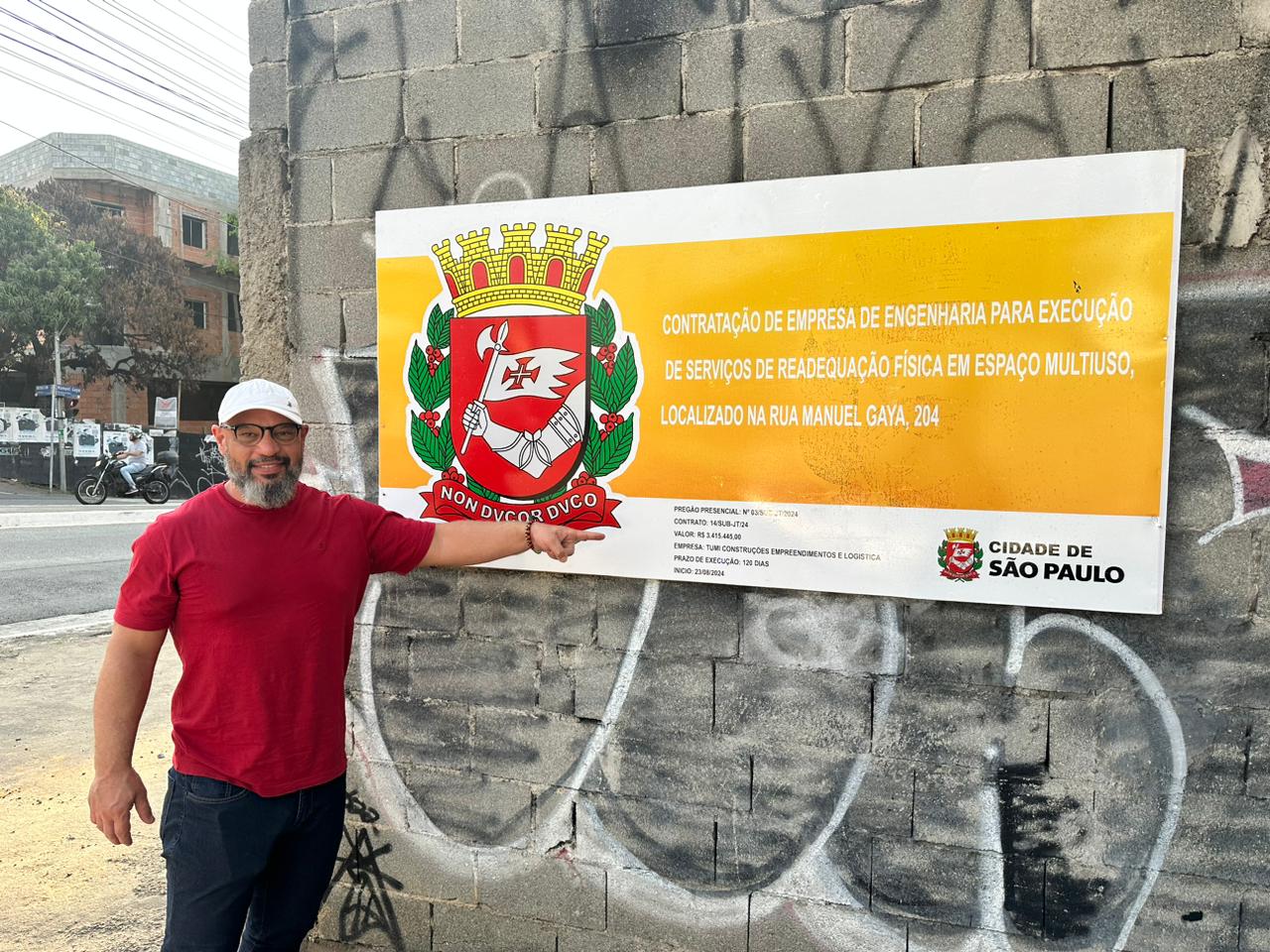 Obras na nova quadra da Tucuruvi. Foto: Tadeu Borsetto/Tucuruvi