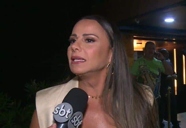 Viviane Araújo se irrita com repórter do SBT: ‘Você não me respeita’