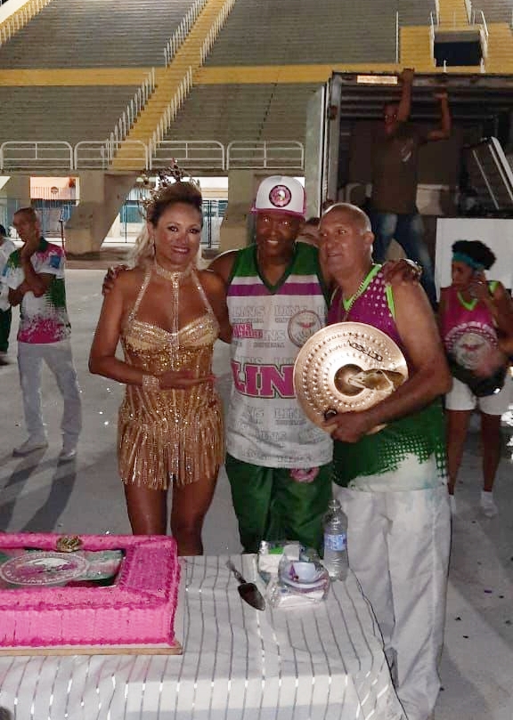 Danny Fox comemora aniversário na Marquês de Sapucaí em ensaio técnico da Lins Imperial. Foto Diego Mendes