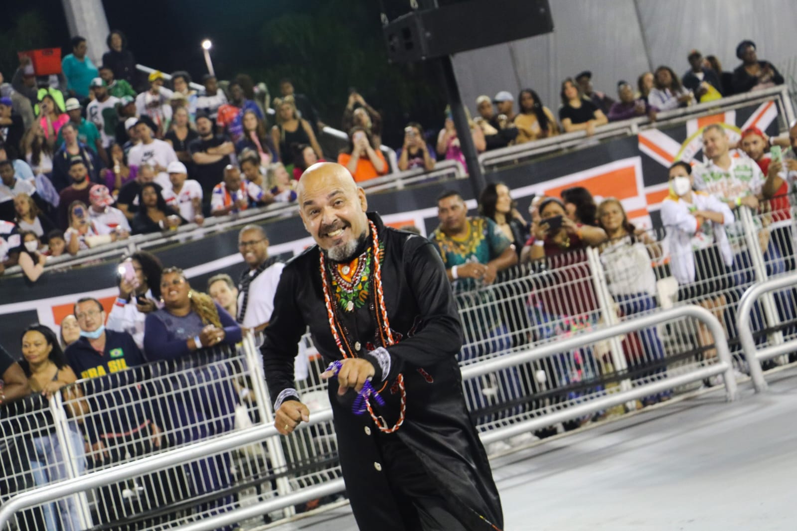 Nildo Jaffer no desfile 2022 da Mocidade Unida da Mooca. Foto: Fausto D’Império/SRzd