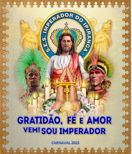 Logo do enredo da Imperador do Ipiranga 2023. Foto: Divulgação