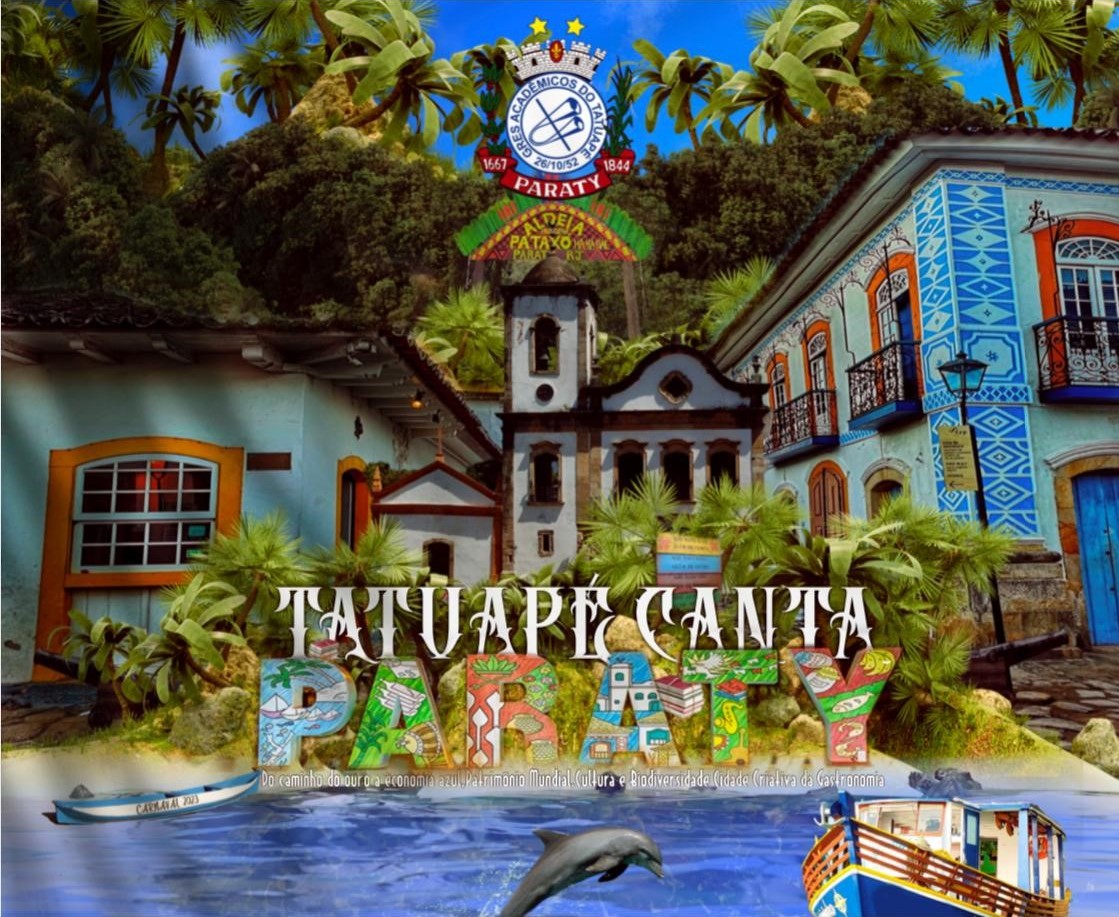 Logo do enredo da Acadêmicos do Tatuapé para o Carnaval de 2023. Foto: Divulgação