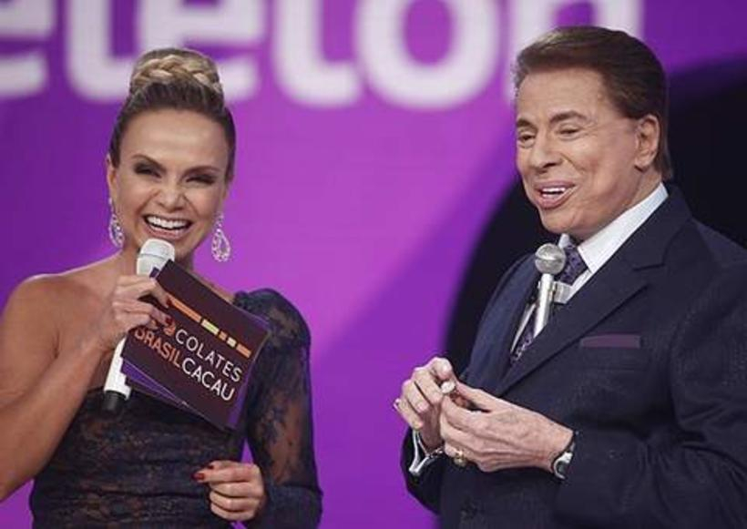 Eliana e Silvio Santos. Foto: Divulgação/SBT