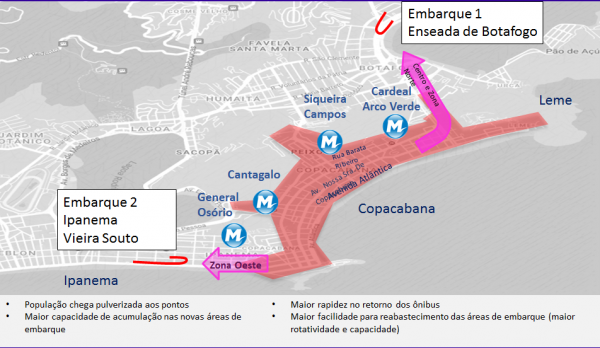 Prefeitura monta esquema especial de transportes para o Réveillon em Copacabana. Foto: Prefeitura do Rio